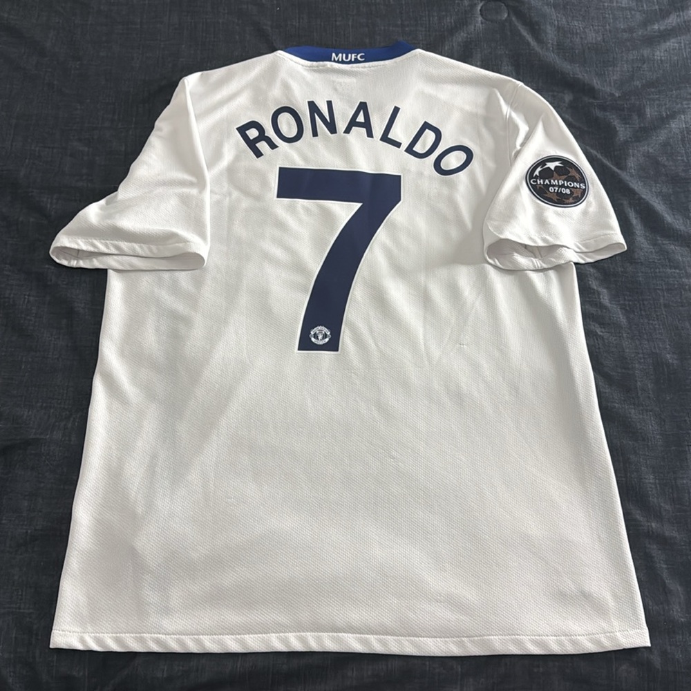Manchester United #7 Cristiano Ronaldo 2008-09 UEFA Champions League Away Jersey